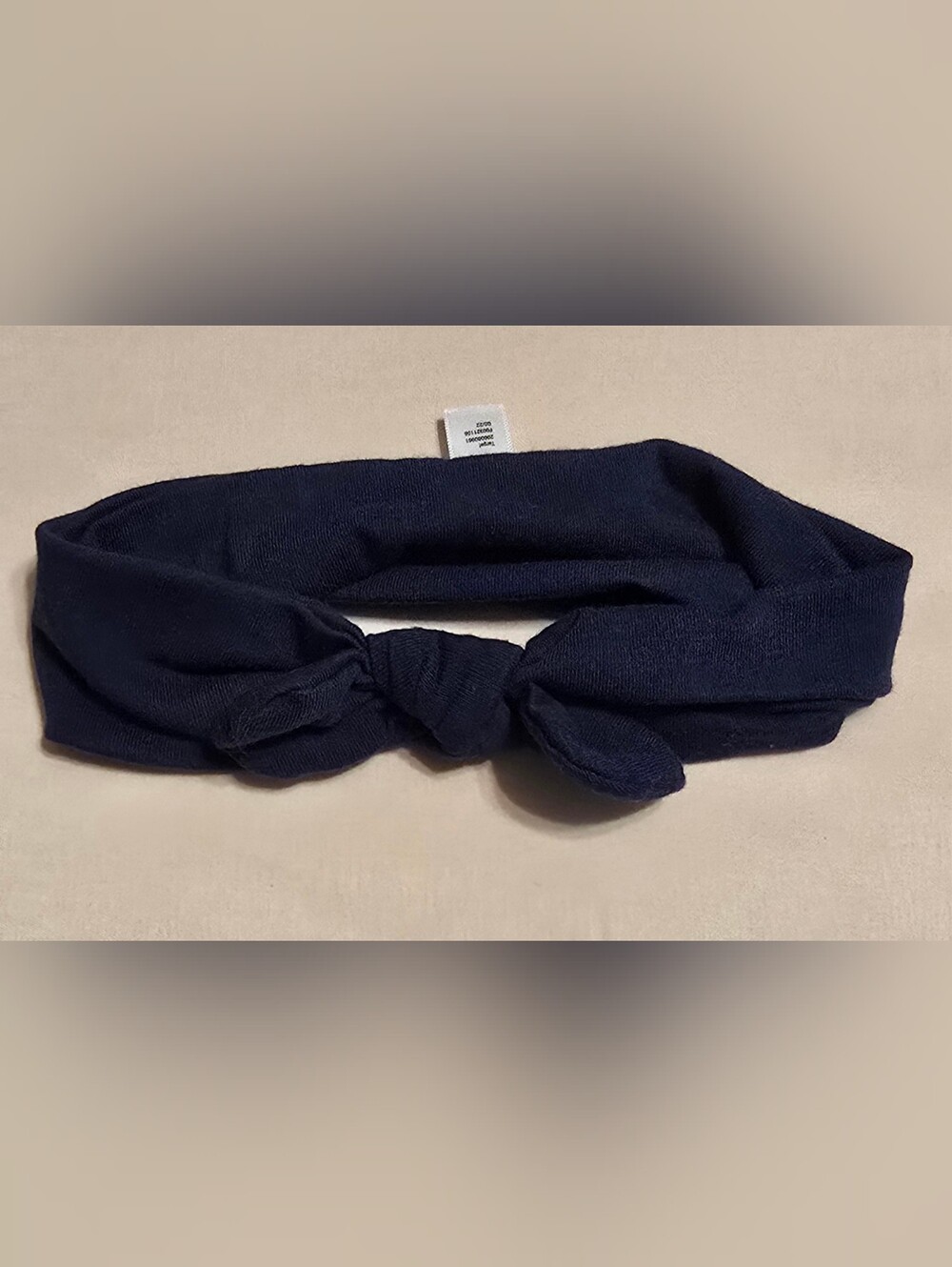 Baby Girl Headband Navy Soft Target Size 0-6 Months Bow